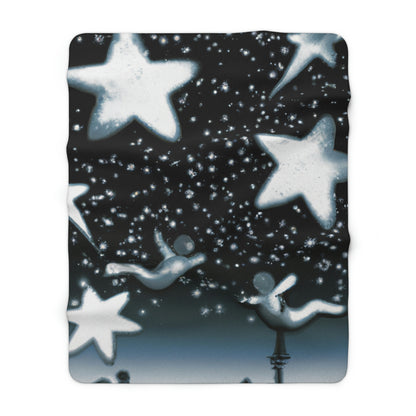 "Bailando con las estrellas" - The Alien Sherpa Fleece Blanket