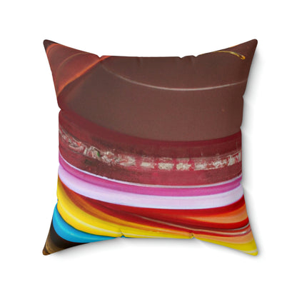 "Autumn Splendor Plates" - The Alien Square Pillow