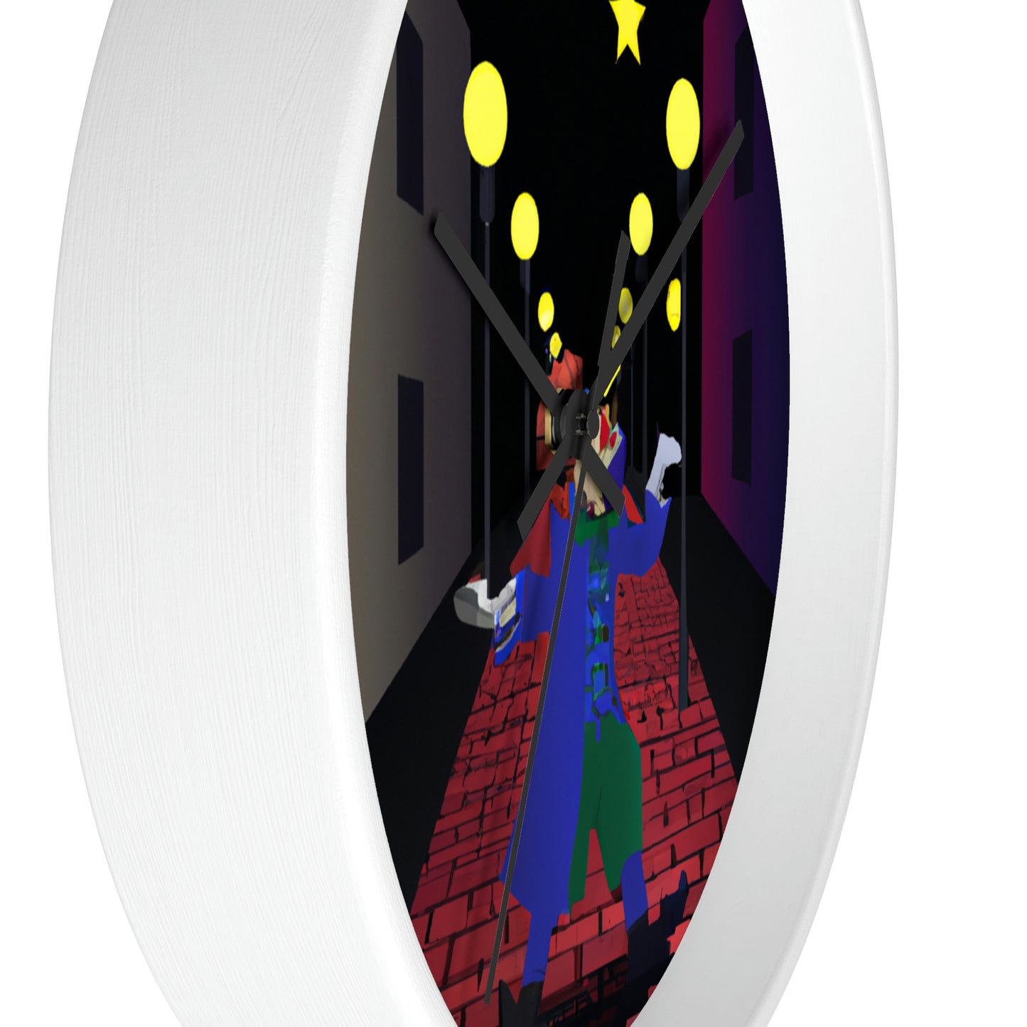 "Alley Star Juggler" - The Alien Wall Clock