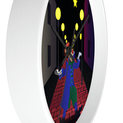 "Alley Star Juggler" - The Alien Wall Clock