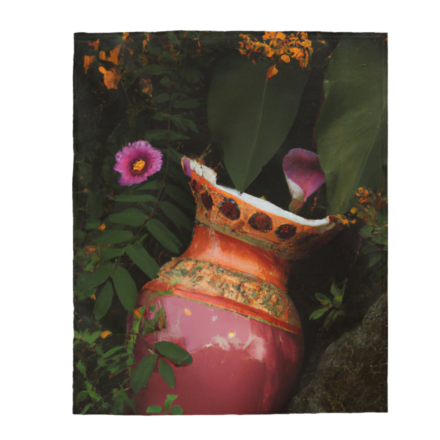 "A Garden in Ruins" - The Alien Velveteen Plush Blanket