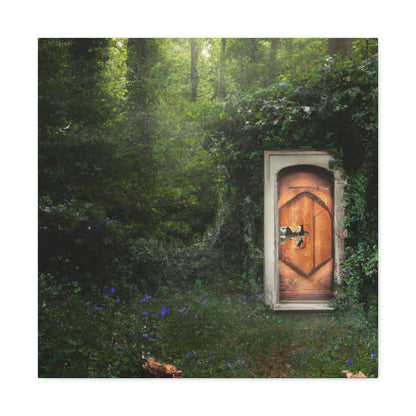 La puerta mágica en el bosque - The Alien Canva