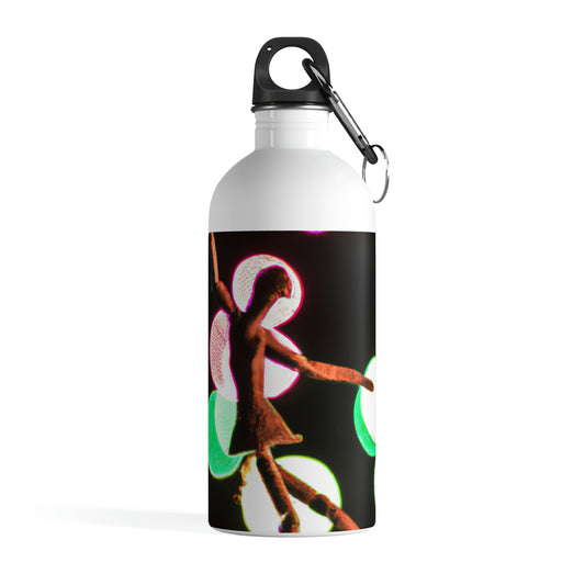 "Dancing in a Starry Shower". - The Alien Stainless Steel Water Bottle