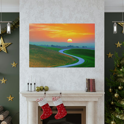 Vibrant Sunrise Painter - Canvas