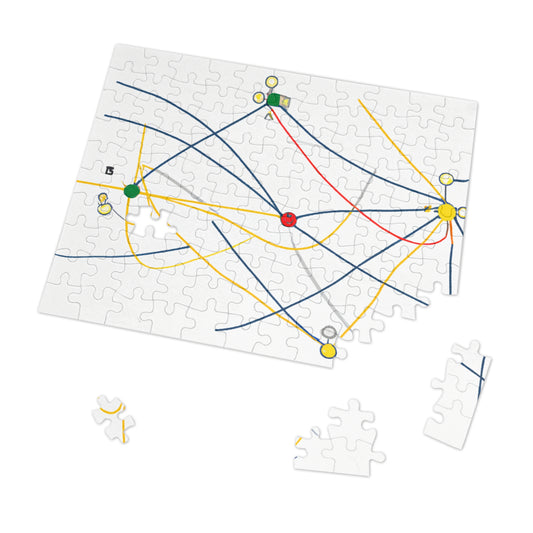 "Exploring the Dynamic Topology: Artful Visualization of a Network Structure." - The Alien Jigsaw Puzzle