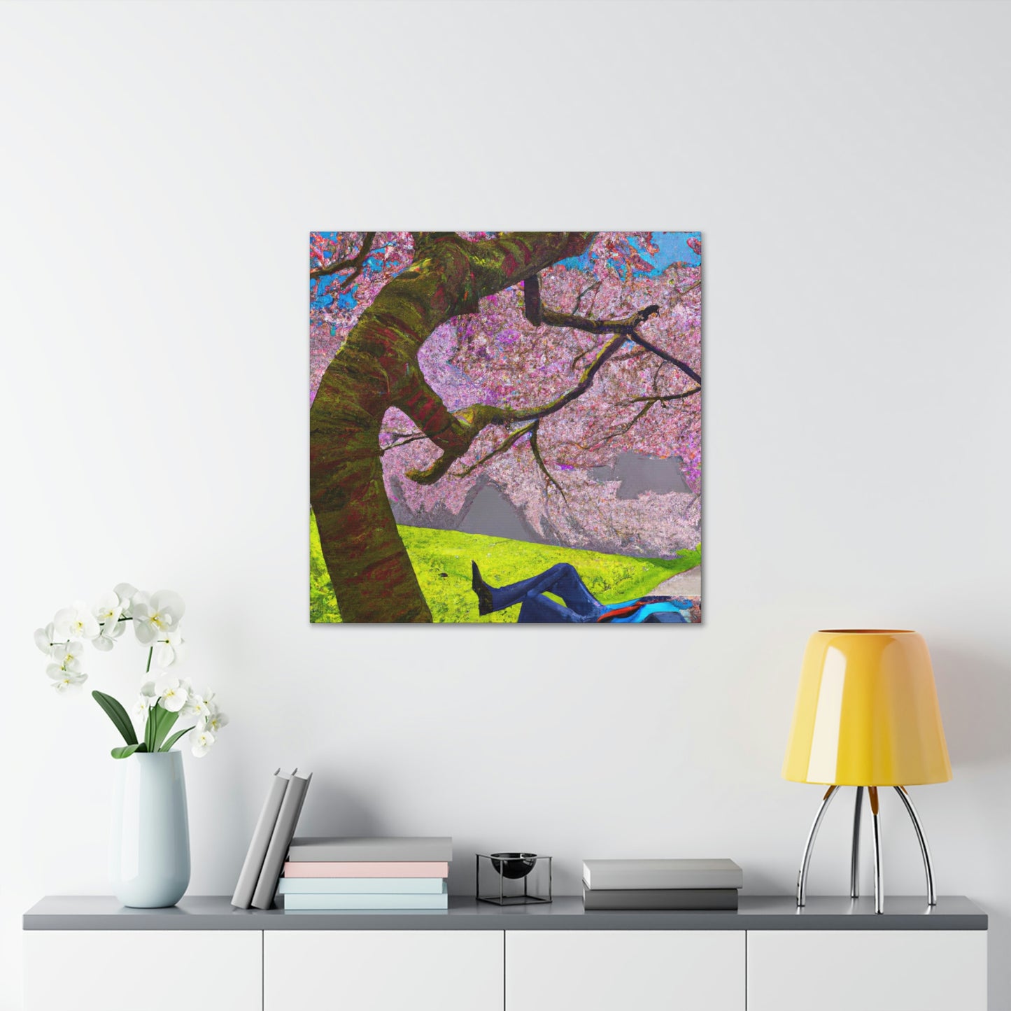 "A Moment of Calm Beneath the Cherry Blossoms" - The Alien Canva