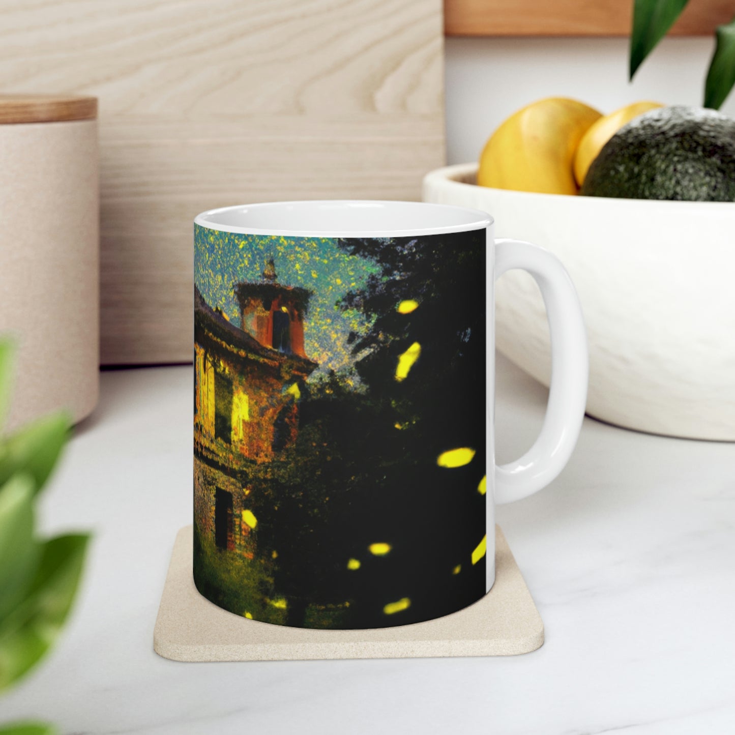 "A Shining Embrace of Fireflies" - The Alien Ceramic Mug 11 oz