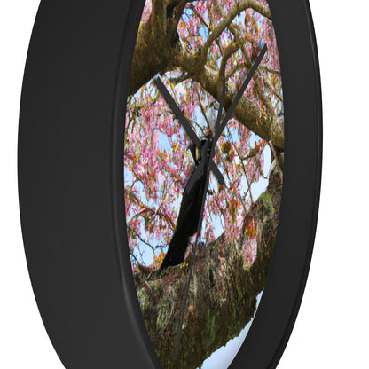 "A Blossoming Reflection" - The Alien Wall Clock