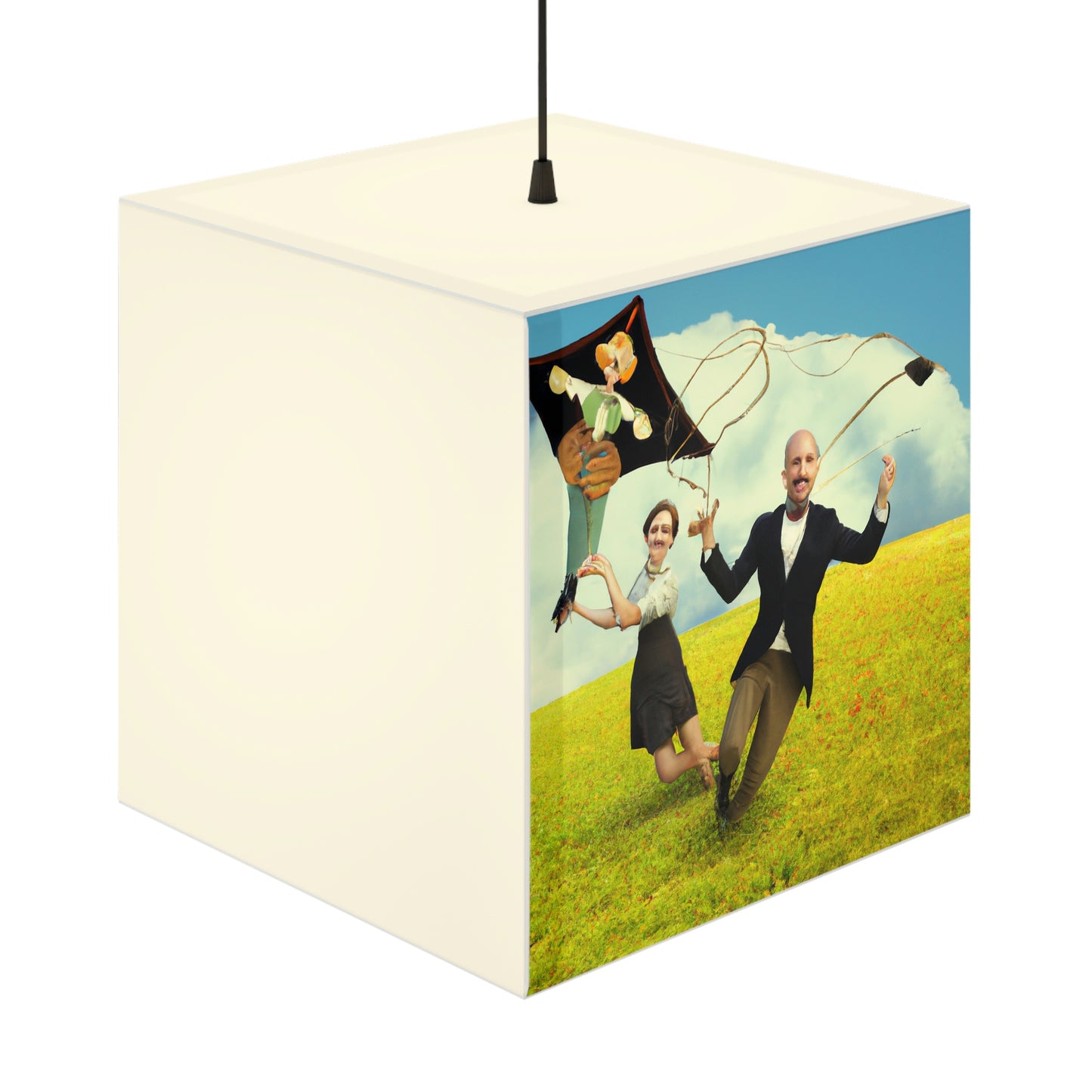 "A Kite Day in the Meadow" - The Alien Light Cube Lamp