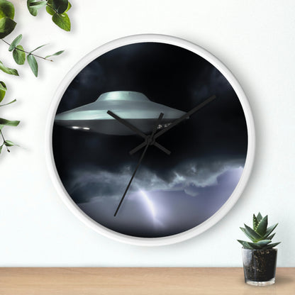 "Stormy Encounter" - The Alien Wall Clock