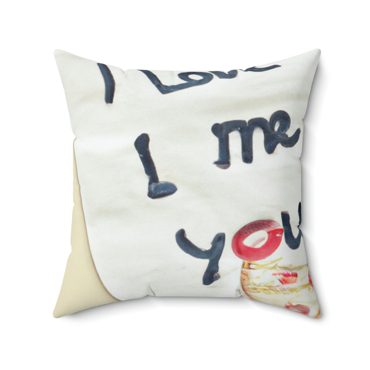 "A Pizza-Loving Love Letter" - The Alien Square Pillow