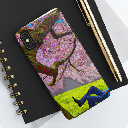 "A Moment of Calm Beneath the Cherry Blossoms" - The Alien Tough Phone Cases