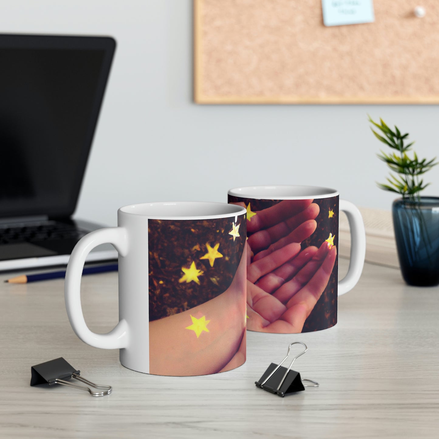 "A Starry Wish in My Pocket" - The Alien Ceramic Mug 11 oz