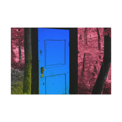 The Enigmatic Door of the Forest - The Alien Canva