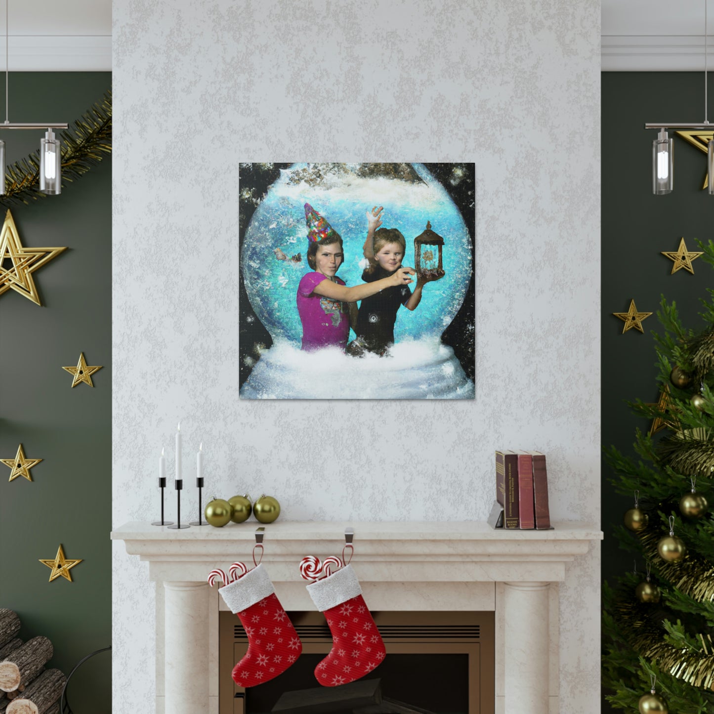 Snow Globe Adventures: Eine magische Reise durch ein Winterwunderland - The Alien Canva