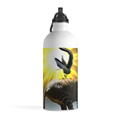 "A Purrfect Sunbeam Moment" - Die Alien Edelstahl-Wasserflasche