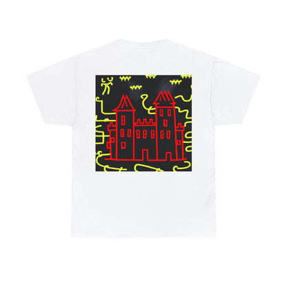 "A Haunted Shadow: The Dark Secrets of the Old Castle on a Gloomy Night" - The Alien T-shirt