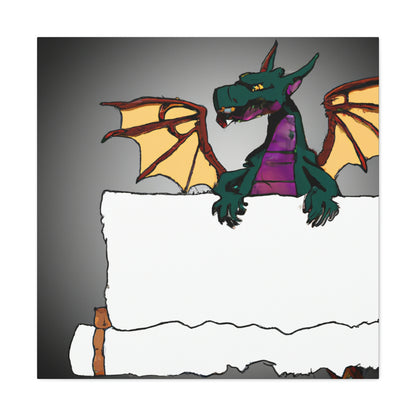 "Dragon's Secret Message" - The Alien Canva