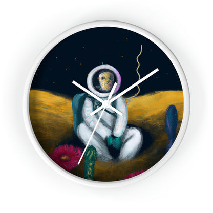 "Alone in the Dark: A Solitary Astronaut's Survival" - The Alien Wall Clock