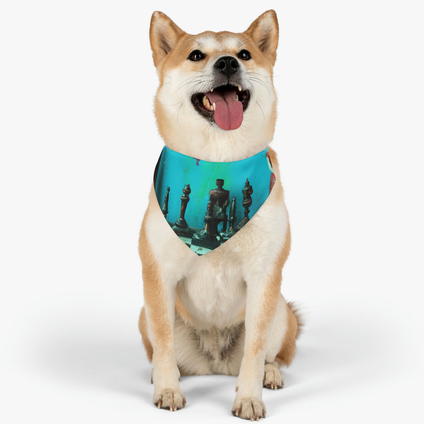 "Un juego de ajedrez olvidado: Listo para un nuevo partido" - The Alien Pet Bandana Collar