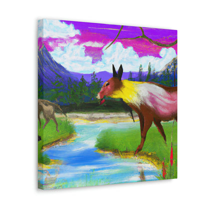 "Celebrating My Heritage: Painting Our Animals in Their Landscape" - Canvas