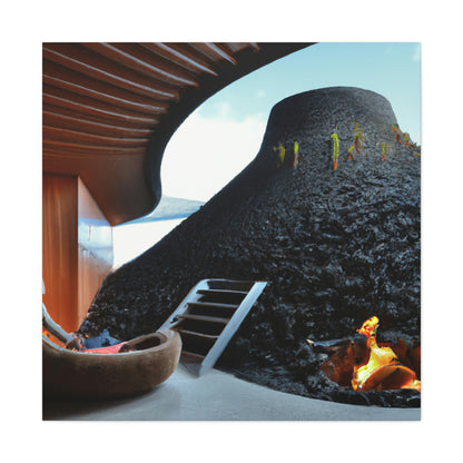 "Volcanic Home Design: Creating a Livable Space Inside a Volcano" - The Alien Canva