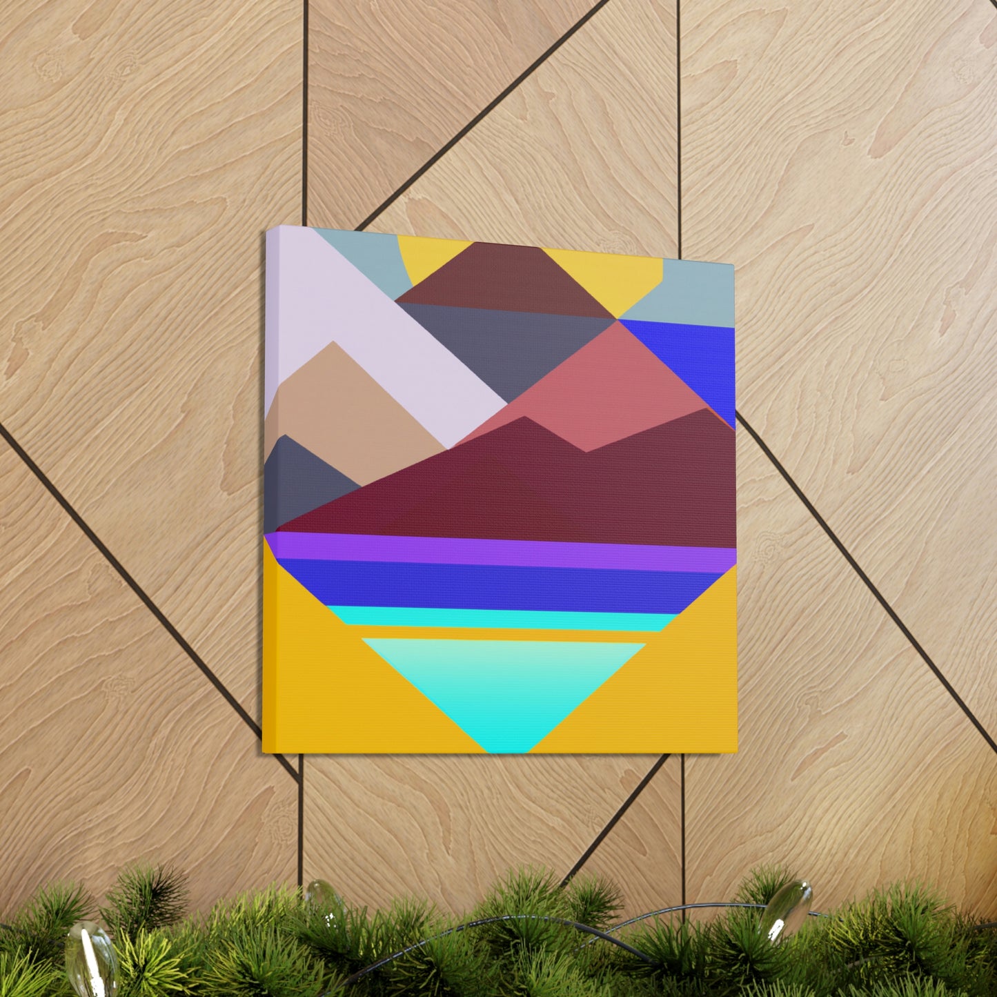 "Geometric Landscape" - Canvas