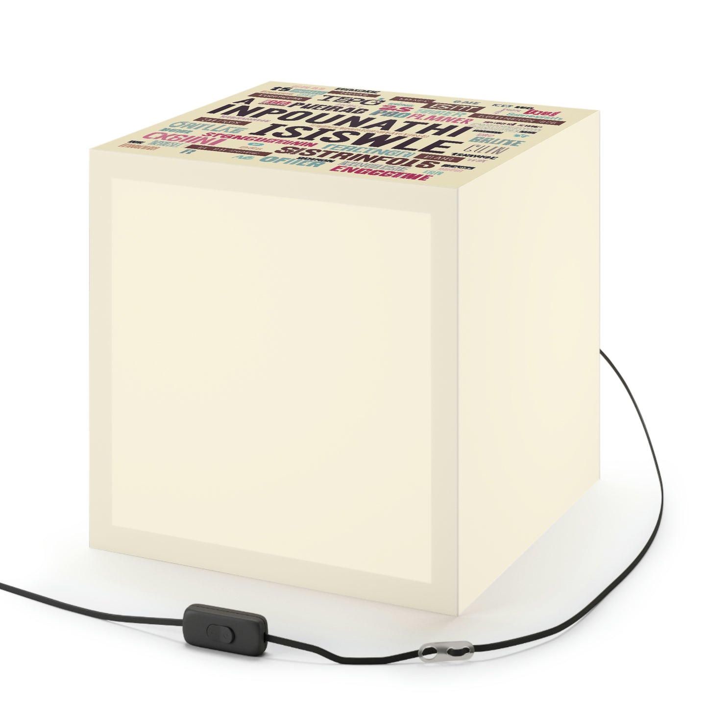 "A Trip Down Memory Lane: 16 of My Favorite Words" - Die Alien Light Cube Lampe