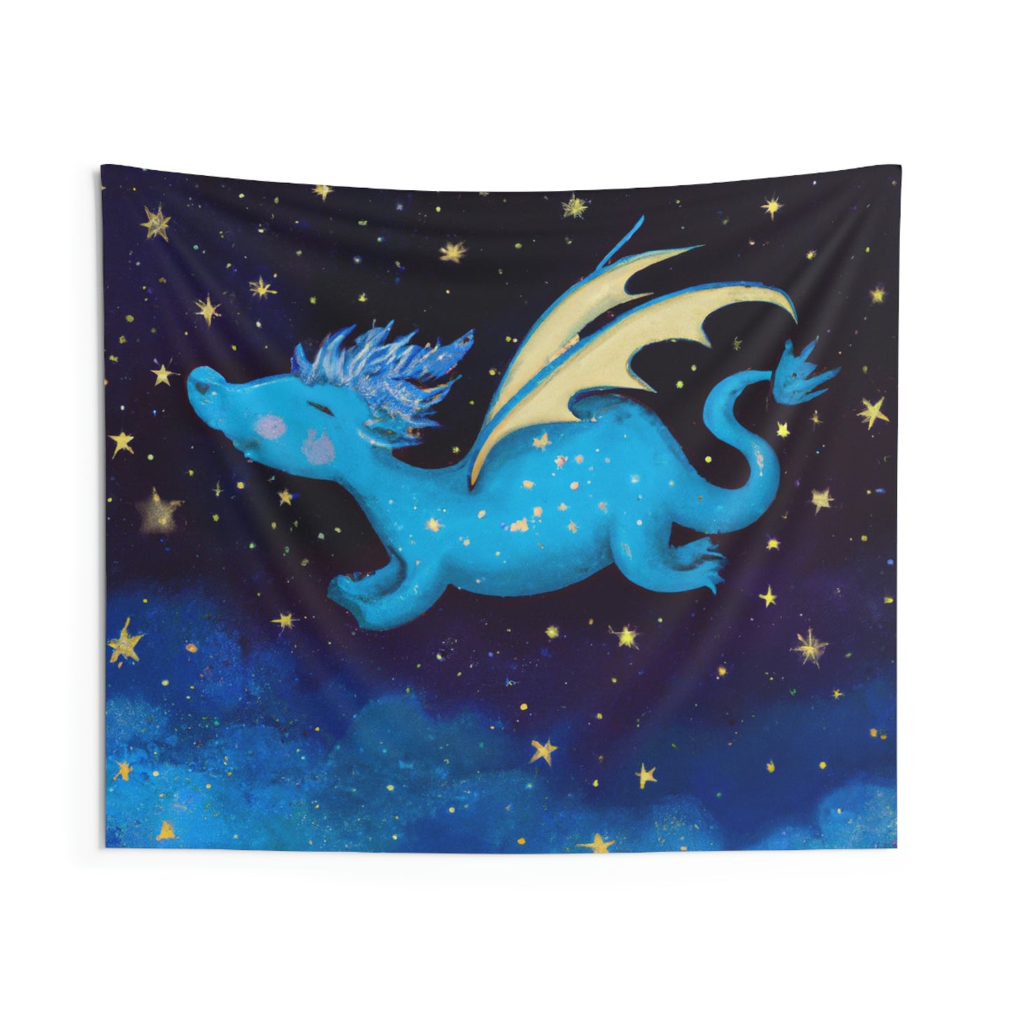 "Drifting Among the Stars: The Story of a Baby Dragon" - The Alien Wall Tapestries