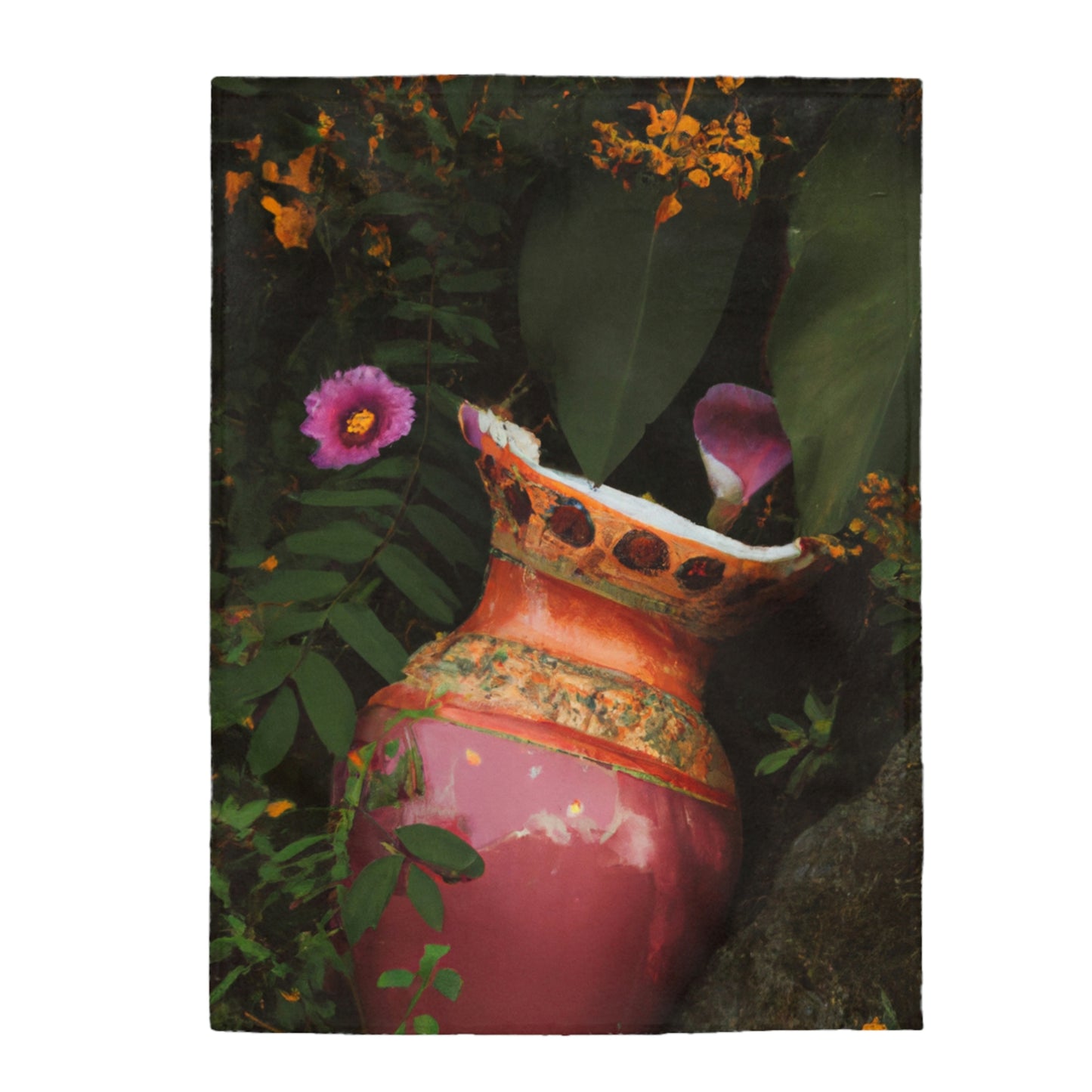 "A Garden in Ruins" - The Alien Velveteen Plush Blanket