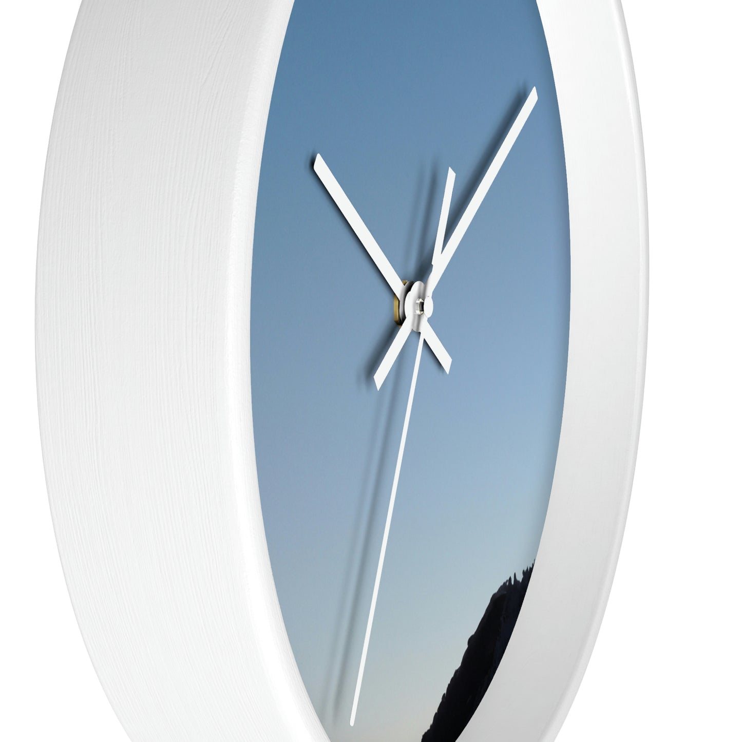 The Crescent Moon in Winter's Shadow - The Alien Wall Clock