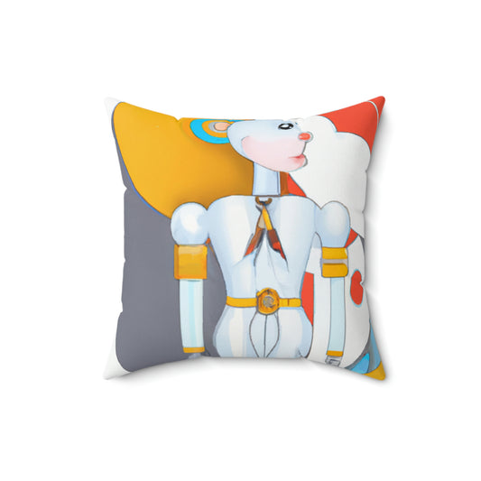 Robots and Us: A Journey Into Utopian Futures - The Alien Square Pillow