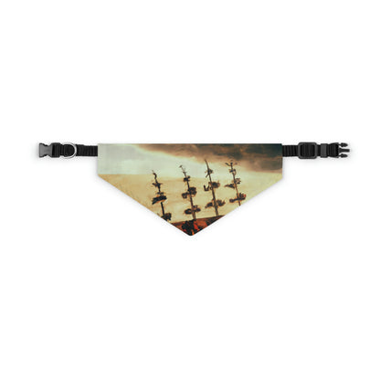 "Lost at Sea: Stranded On A Stormy Desert Island" - The Alien Pet Bandana Collar