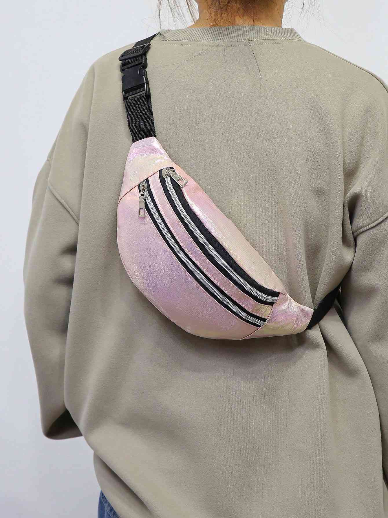 Bolso bandolera de poliéster degradado