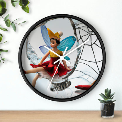 "Cursed Memories: The Broken Fairy's Plight" - The Alien Wall Clock