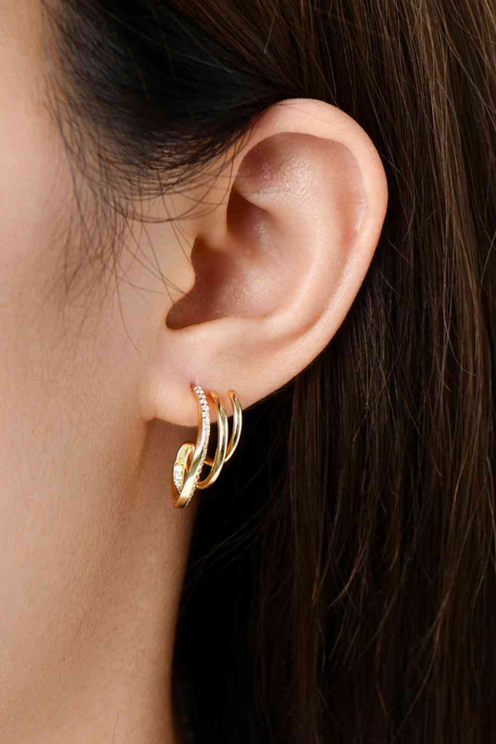 Moissanit-Ohrringe aus 925er-Sterlingsilber
