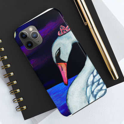 "A Swan's Lament: The Widwed Heavens" - Die Alien Tough Phone Cases