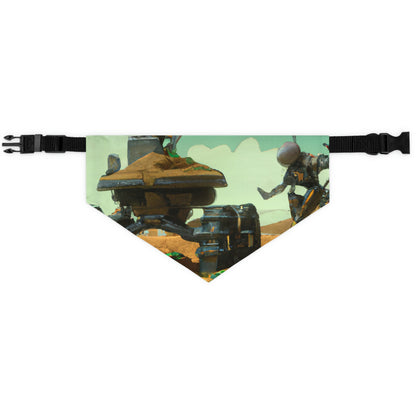 "Harvesting Hope: A Post-Apocalyptic Tale of Robot Farmers" - The Alien Pet Bandana Collar