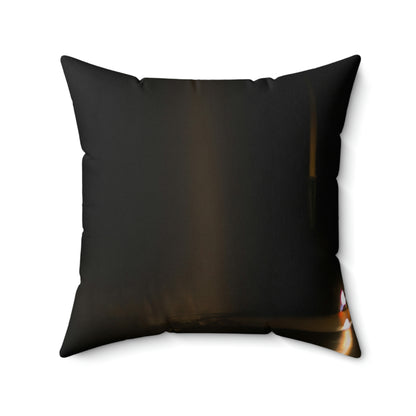 "The Singular Glow in the Dark" - The Alien Square Pillow