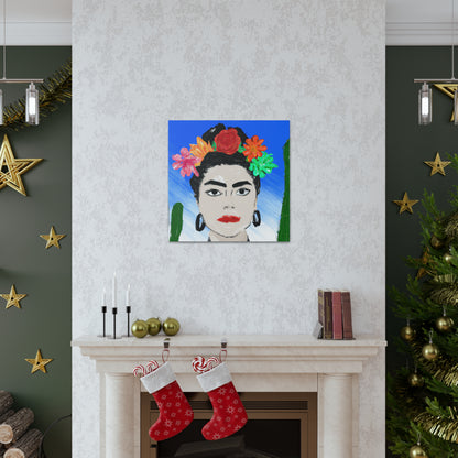 "Fiery Frida: Painting a Mexican Icon with Colorful Culture" - The Alien Canva