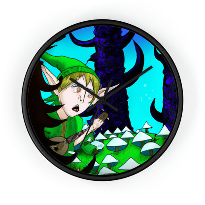 "The Tune-Trotting Elf and the Haunted Forest" - The Alien Wall Clock