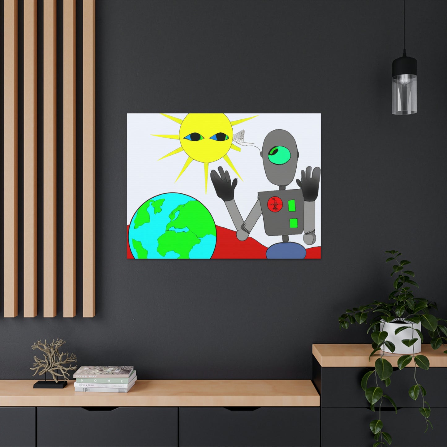 "Robot Defender: The Alien Invasion of Earth" - The Alien Canva