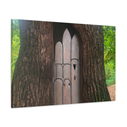 "The Mysterious Tree Door" - The Alien Canva