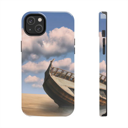 "Ein treibendes Boot: Das verlorene Erbe des Meeres." - Die Alien Tough Phone Cases