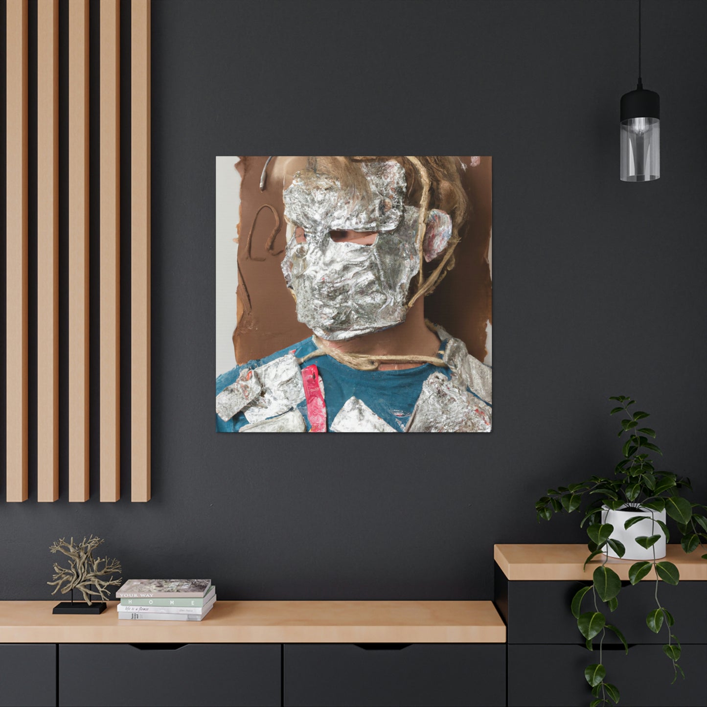 "Metallic Reflections: Unexpected Materials in Self-Portraiture" - Canvas