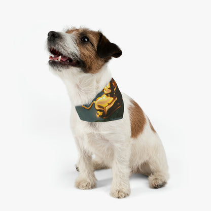 "Dragón descendiente" - El collar de bandana para mascota alienígena