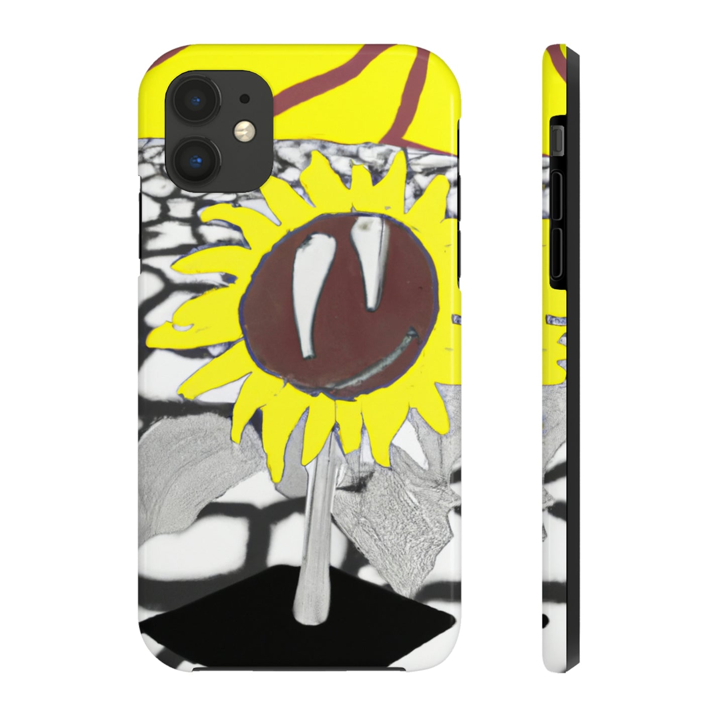 „Eine Sonnenblume, die auf einem ausgedörrten Feld verwelkt“ – The Alien Tough Phone Cases