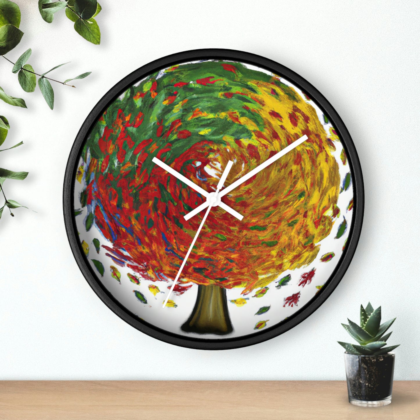 "Autumnal Whirl" - The Alien Wall Clock