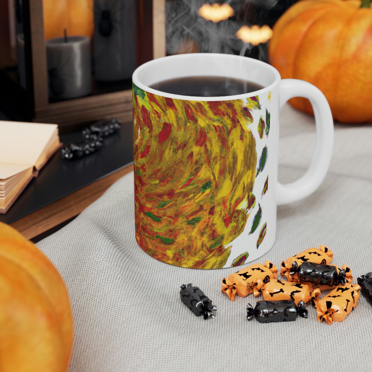 "Autumnal Whirl" - Der Alien-Keramikbecher 11 oz