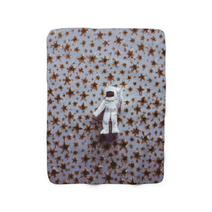 "A Small Adventurer Among Giant Stars" - The Alien Sherpa Fleece Blanket